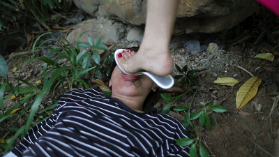 〖H.P.L栖心之栈〗—尔岚户外调教舔玉足、吃土