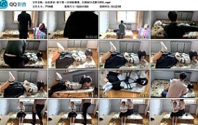 妹子第一次体验捆绑，白棉袜日式驷马挣扎
