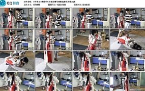 【子衿原创】舞蹈学生古装汉服吊绑踮起脚尖放置