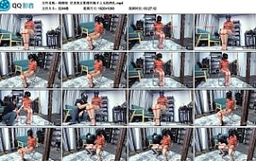 【绳精病】尼龙美女紧缚在椅子上无助挣扎