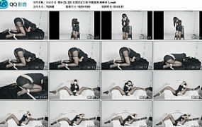 【日记少女】黑丝 OL 3段 支架固定口球 开腿强高