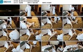 【随心原创】江奈 白丝连体衣 地上的折磨