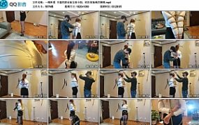 【一绳所爱】丰盈的职业装女孩小阳，初次体验绳艺捆绑