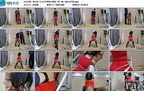 【绳之韵】可儿红吊带椅子缚虐（第一集）脑后反手缚