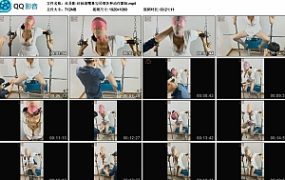 【丝弄影】丝袜堵嘴鼻勾吊绑各种动作限制