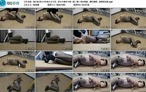 【绳之韵】很久不见美少女小呆，阴天下雨约个绳（第二集）黑丝细高，驷马捆绑，股绳固定棒