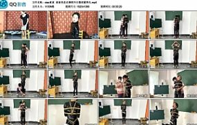 【xiao素素】素素亮皮衣捆绑开口器放置挣扎