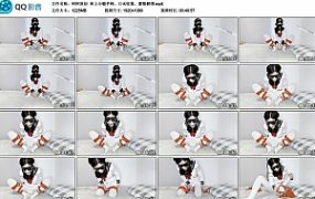 【柯柯原创】床上分腿手铐、口水收集、蒙眼解缚