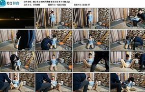 【随心原创】清纯的优璇 蓝衣五花 柱子分腿