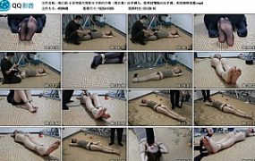 【绳之韵】小呆突破尺度阴天下雨约个绳（第五集）反手驷马，胶带封嘴脑后反手缚，仰面捆绑放置