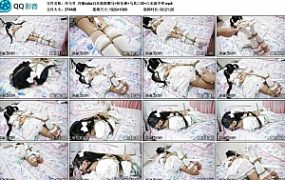 【冷与贝】冷酱lolita白丝极限驷马+快乐棒+马具口球+口水流不停