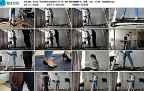 【绳之韵】菲菲绳模的正确健身方式（第一集）捆绑高跟健步走，股绳、口球、牛仔裤、10CM高跟