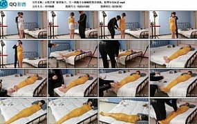 【心悦艺束】新的妹子，大一美腿少女楠楠的初次体验，胶带全包玩足