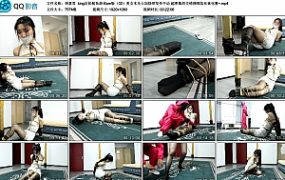 【得意客】king定拍鱿鱼游戏sm版（02）美女木头人加挠痒坚持不动 超密集的交错捆绑加丝袜包裹~