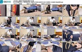 MUMUZI 尾随入室下集 栗子首次露脸亮相——紧身裙黑丝高跟+胸缚+完美身材+tiaodan