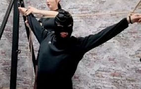 【冷凝大大】五花大绑黑丝强制虐