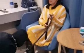 【冷御女王】长靴黑丝强迫老公做狗