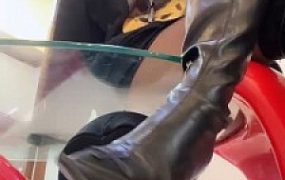 【初见】长靴黑丝御姐蹂躏奶狗