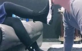 【敏敏郡主】电影院舔素人脏鞋【双视角版】