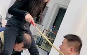 【麋鹿银儿】群调-当着素人闺蜜面调狗