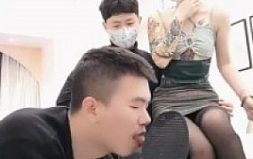 【重庆男神】绿帽-卑贱男友求我和情人虐