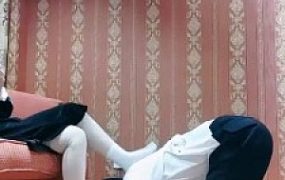 【汐汐】小白鞋原味棉袜辱狗