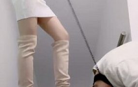 【莫莉】车模商场楼道踩虐狗