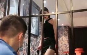 【简一】御姐SM主题酒店调双狗