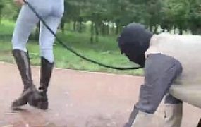 【霁月S&辰辰S】户外捆绑鞭打贱狗（双视角）