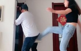 【玖幽】牛仔裤踢裆钻胯SP