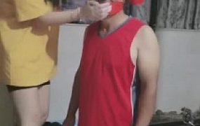 【夏夏绳缚】超强捆绑封嘴暴力虐