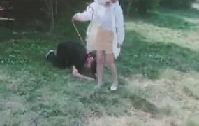 【露娜夫妻】野外遛狗