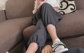 【二宝】原味白袜全体重踩双狗