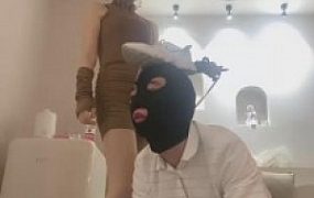 【轩宁】网红长腿模特惩罚犯错狗