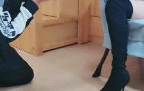 【丹祖宗】原味汗脚长靴肉丝玩弄贱狗