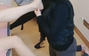 【丹祖宗】原味黑丝高跟碾压母狗