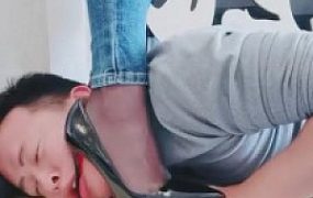 【猫神大人】人体家具桌子腿全体重深喉