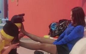 【逗逗】重度升级强制双奴比赛深喉封鼻窒息