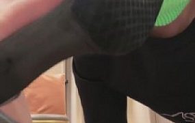 【禾末】网红模特白棉袜戏耍家奴