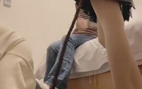 【雪莉】带圈外小学妹玩狗