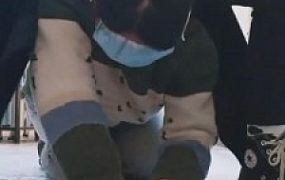 【佳影】素人母狗-脏帆布鞋棉袜教学妹做狗