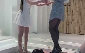 【二宝&领主老大】双S细跟重踩/跳踩/碾压踩乳虐狗【双视角版】bf7109