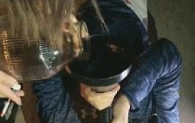 【天津桃桃】户外公厕旁逮住跟踪狗【双视角版】