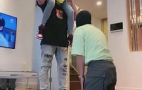 【暴力美学】骑肩脚耳光/库里丝腾空跳踩