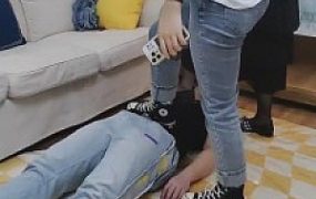 【圆圆】双S-黑丝/帆布鞋全体重踩奴