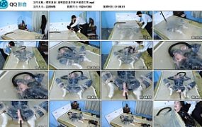 【樱束原创】透明乳胶真空床中崩溃大哭