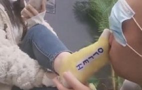 【南倾】脏臭棉袜脚捂脸窒息