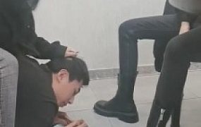 【傲柔】精彩-3S饭店边吃饭边玩狗子