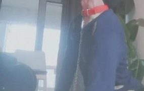 【巴莉女王】棉袜塞嘴虐两人体家具