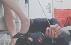 【灵竹】调教刑罚捆绑鞋跟虐踩